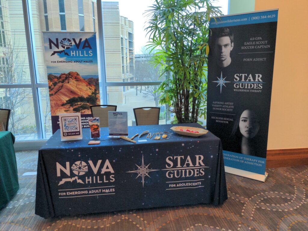 Trade Show marketing setup for Nova Hills and Star Guides