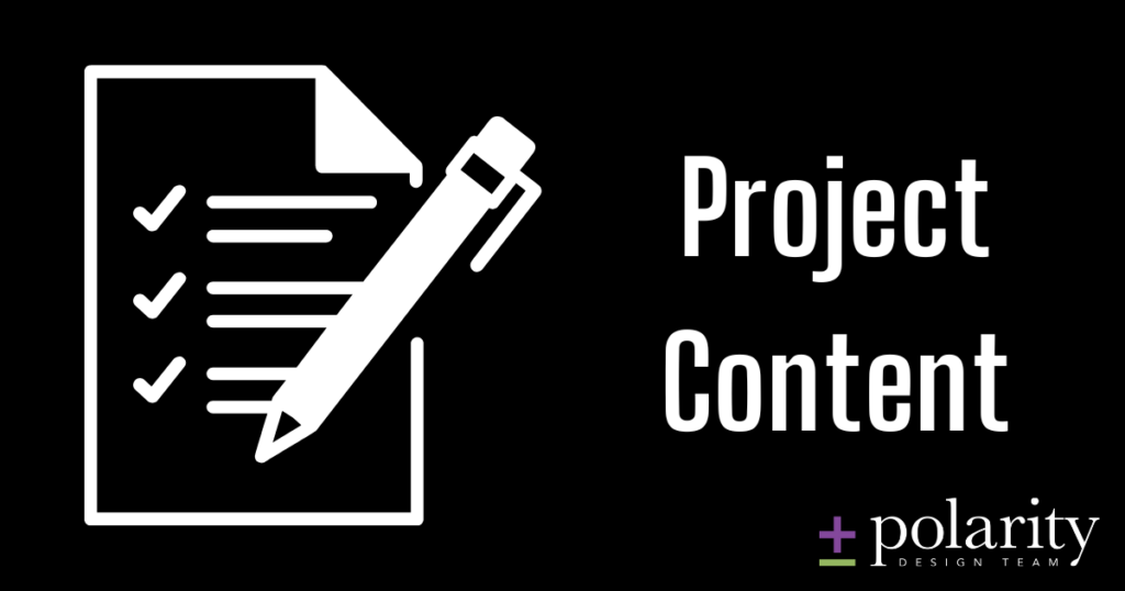 Project Content Checklist