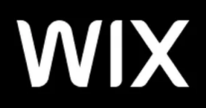 Wix logo in an article about the pros and cons of Wix. 